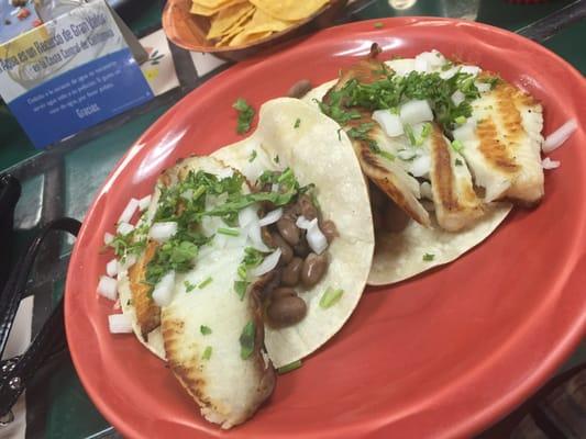 Regular fish tacos