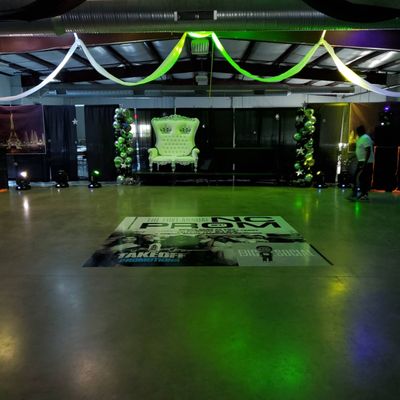 This is from a annual project called "North Carolina prom". We have provided the DJ equipment for this event for two cconsecutive years.