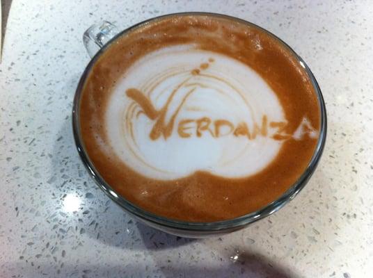 Latte Art of the Hotel Verdanza LOGO