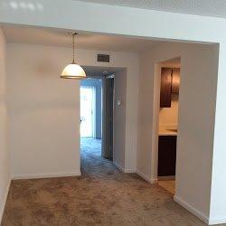 Dining room of small one bedroom