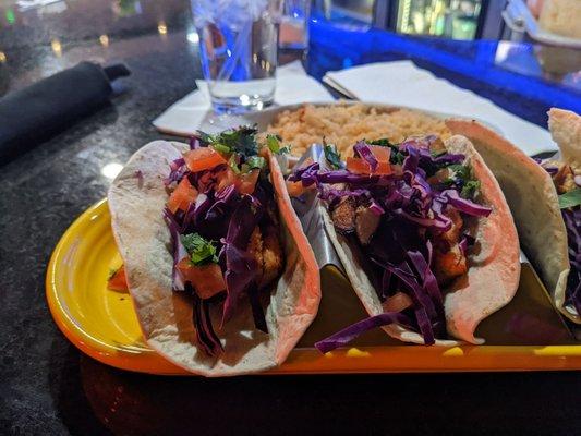 Salmon tacos