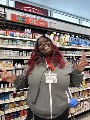 Phinesse proving that shopping (and working) at Walgreens can be fun!