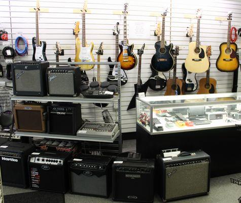 We always have a great selection of quality used guitars and amplifiers. We also do guitar repair on site.