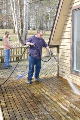 pressure washing