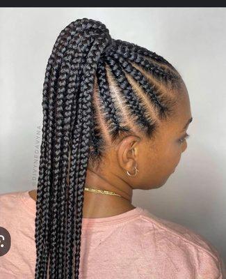 Feed in braids