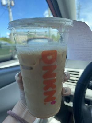 Iced Latte. Not filled all the way up.