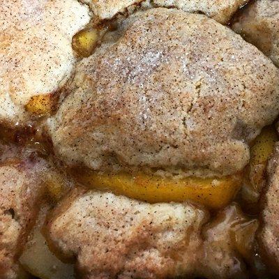 Peach cobbler