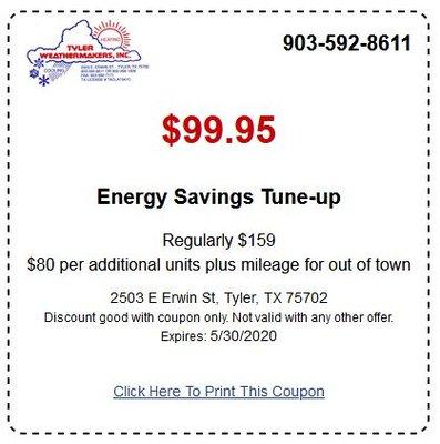 Energy Savings Tune-up Special