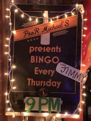 BINGO with Jimmy...come on Jimmy!!