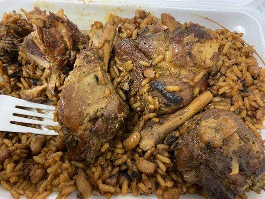 Brown stew chicken