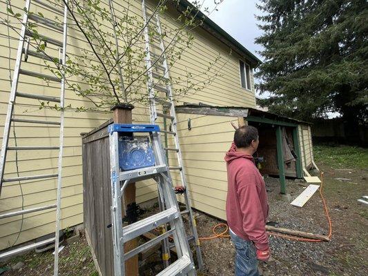 Siding job we did in Milton wa .