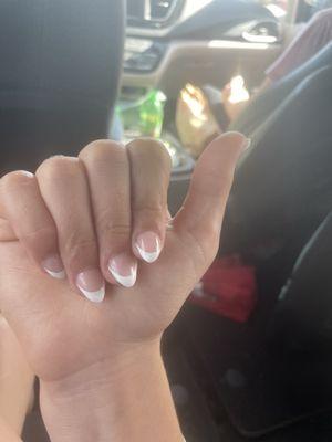 Acrylic French tips ( 80$ )