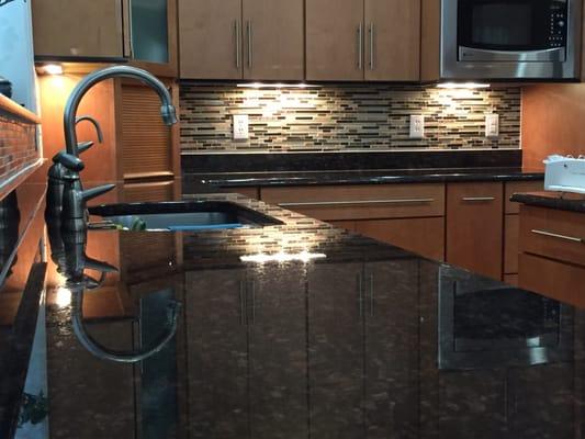 Tile backsplash