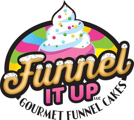 Funnel it up Gourmet Funnel Cakes Logo