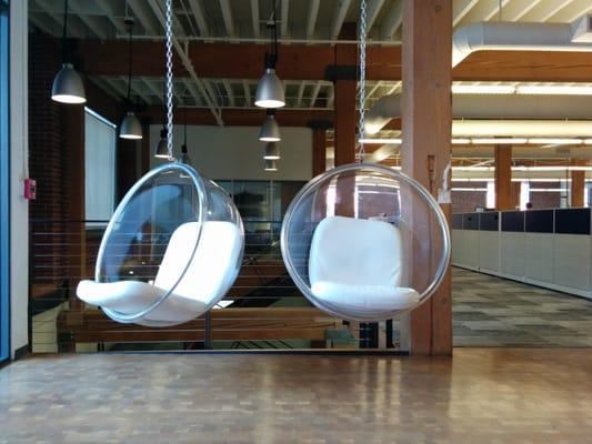 Lobby bubble chairs