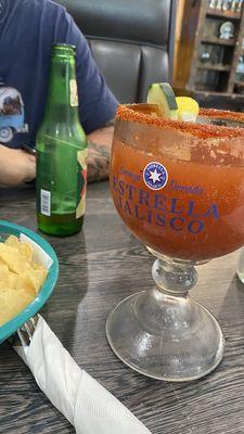 Delicious michelada!!