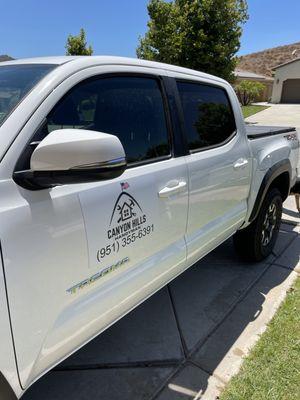 This is my work truck servicing all Lake Elsinore communities including Canyon Hills, Canyon Lake, Murrieta, Sun City, Menifee and Wildomar