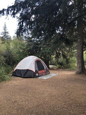 Set up right on the river