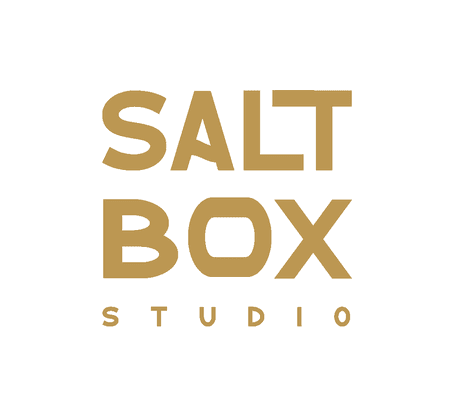 Salt Box Studio Logo. Rental photo and video shoot rental location for all production needs in San Diego, CA. Meeting space, event hosting.