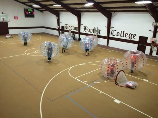 Bubble Soccer at Boston Baptist College!