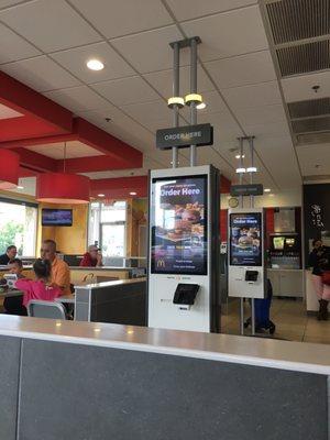 The interior of this McDonalds.