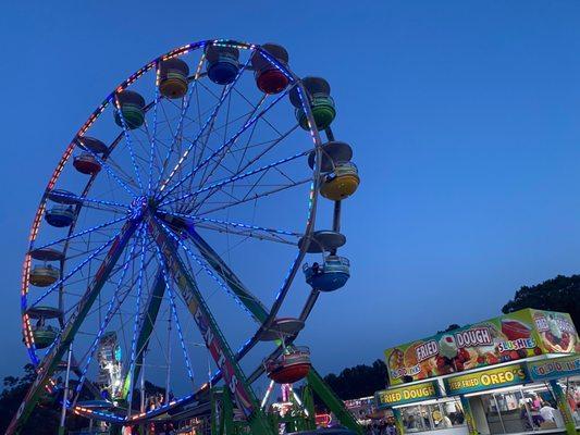 Ferris wheel at night