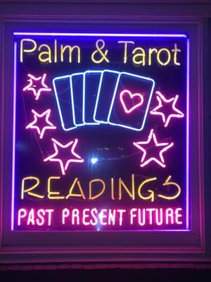 Available palm and full life tarot card readings