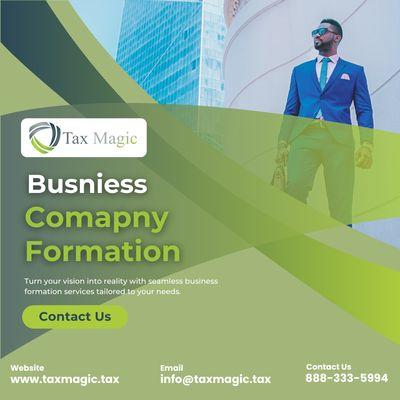 Are you ready to take the leap into entrepreneurship? At TaxMagic, we specialize in making the process of business and company formation