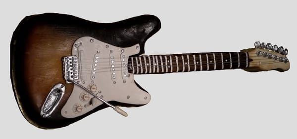 Fender Stratocaster guitar cake