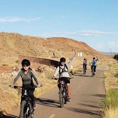 Lovely people just back from slick rock ride.