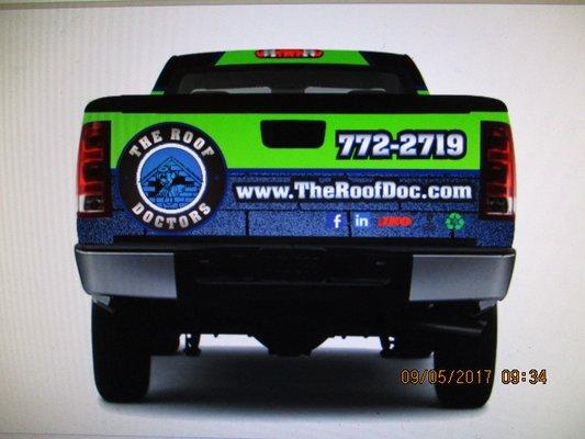 Roofer Truck Wrap