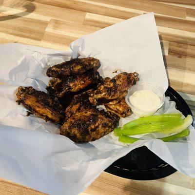 Caribbean jerk wings