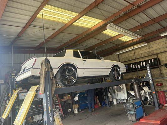 Exhaust getting done and new shoes