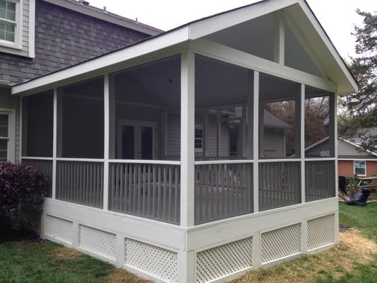 Savannah Screen Porch Enclosure - Extruded Aluminum White