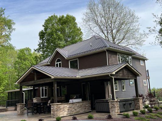 Standing seam metal roof we did