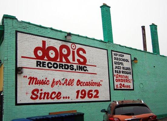 Doris Records, cool signage.