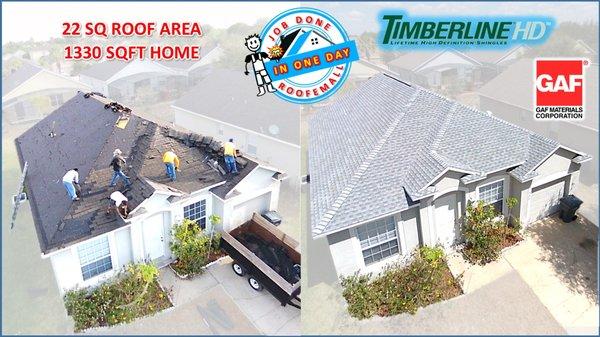 1330 SQFT HOUSE- 22SQ ROOF - INSURANCE ROOFING - DUNDEE - ROOF - FLORIDA - ROOFEMALL