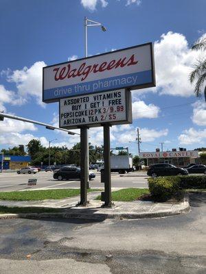 Walgreens sale signage