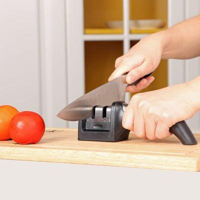 2 stage Fast Edge Knife sharpener by Ergo Chef. Cartridge is replaceable. Sharpens & Hones. $12.99