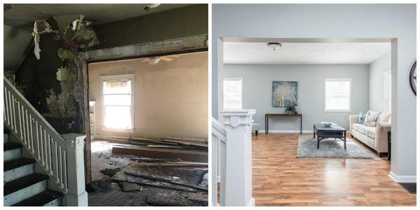 We love to bring distressed properties back to life!!