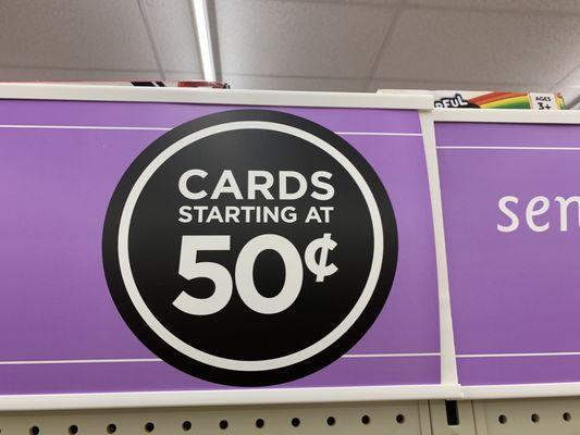 Cheap Greeting Cards! 50Cents!