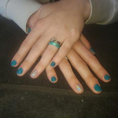 Gel polish manicure