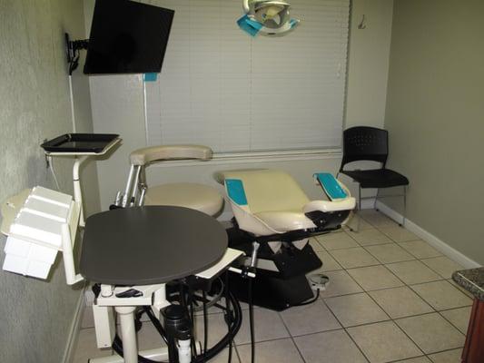 enjoy watching a movie or a favorite show while having dental work provided