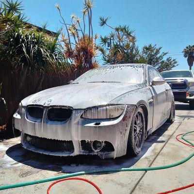 Wash and spray sealant application