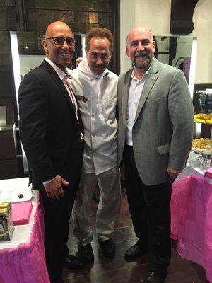 Lou Mascola, President with Greg Tolve, Vice President at a fundraiser with the Soup Nazi.