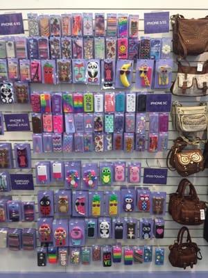 Tons of cute, inexpensive phone cases to choose from.