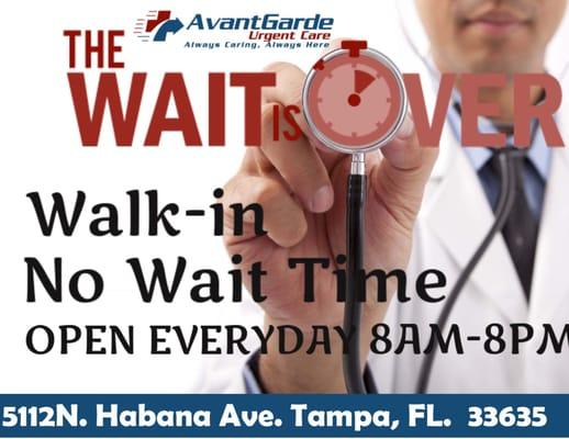 Why wait for medical care? We can see you today!