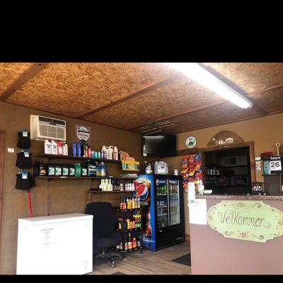 Inside of Sinclair gas station