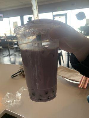 Taro boba tea