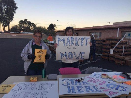 Our church has a produce sale every 4th Saturday. It's called Market on the Move. $10 buys up to 60 lbs of produce. 8 am - 11 am